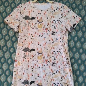 Blackmilk Kuniyoshi Cats Tee Dress
